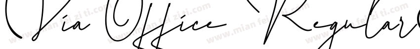 Via Office Regular字体转换